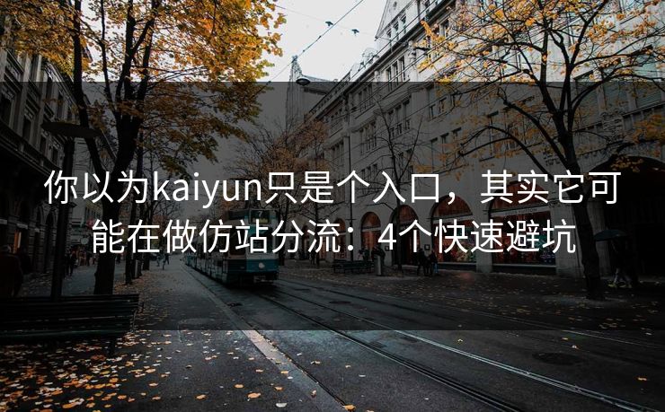 你以为kaiyun只是个入口,其实它可能在做仿站分流:4个快速避坑 你以为kaiyun只是个入口,其实它可能在做仿站分流:4个快速避坑